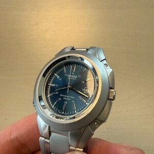 Casio Blue and Silver Smartwatch